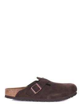 Birkenstock "Boston" Suede Slippers