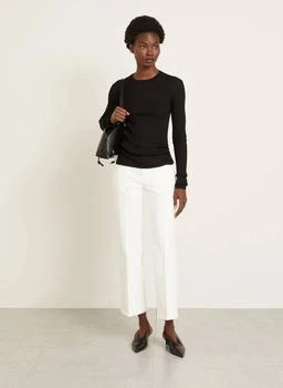 Jil Sander | High Rise Flared Jeans In Porcelain