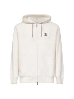 Brunello Cucinelli | Brunello Cucinelli Zip-Up Hooded Cardigan