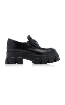 Prada Monolith Leather Loafers - Moda Operandi