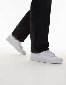 adidas Originals Gazelle trainers in triple white