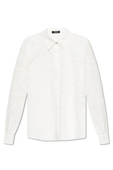 Versace | Versace Barocco Pattern Long-Sleeved Shirt