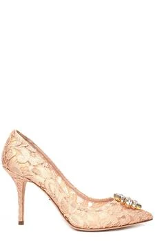 Dolce & Gabbana | Dolce & Gabbana Taormina Lace Embellished Pumps