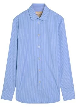 Valentino | Striped cotton-poplin shirt
