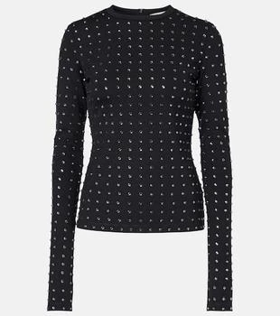 Max Mara | Negus crystal-embellished top