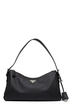 Prada Triangle-Logo Zipped Shoulder Bag
