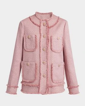 Dolce & Gabbana | Rachel Tweed Single-Breasted Collarless Jacket