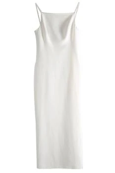 Givenchy | Givenchy Crepe Cady Sliced Long Dress