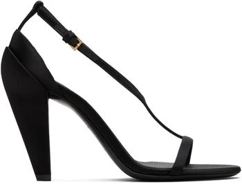 Givenchy | Black Naked Satin Heeled Sandals