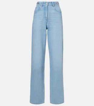 Versace | High-rise wide-leg jeans