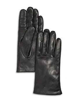 Cashmere Lined Leather Tech Gloves - Exclusive