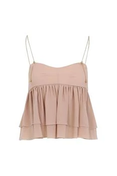 Chloé | Chloé Ruffled Spaghetti Strap Top