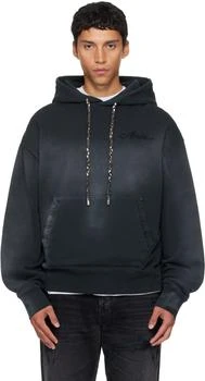 AMIRI | Black Bleach Bandana Hoodie