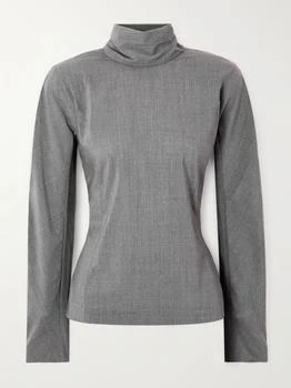 Jacquemus | La Blouse Chale Open-back Tie-detailed Wool-blend Crepe Blouse