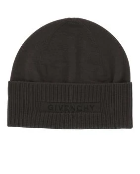 Givenchy Ribbed Embroidered Logo Beanie