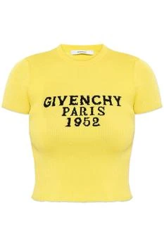 Givenchy | Givenchy Paris 1952 Jacquard Cropped Knit Top