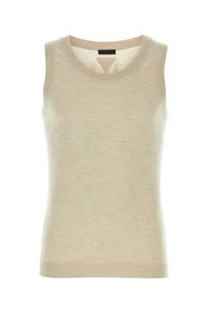 Prada | Prada Sleeveless Knitted Tank Top