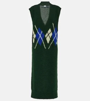 Burberry | Argyle wool maxi dress