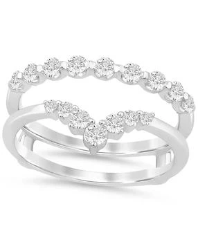 Macy
s | Diamond Chevron Ring Guard Enhancer (5/8 ct. t.w.) in 14k White Gold