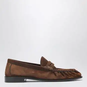 Yves Saint Laurent | Le Loafer Dark Havana suede loafers