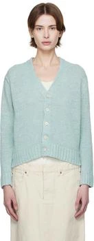 MAISON MARGIELA | Blue Gardening Hemp Knit Cardigan