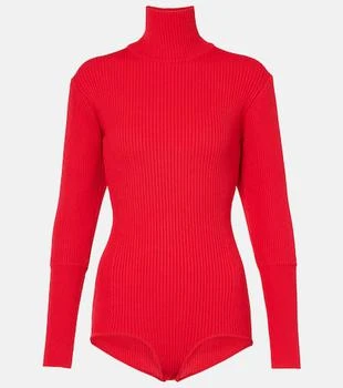 Magda Butrym | Ribbed-knit turtleneck bodysuit