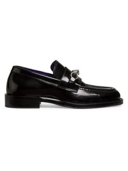 Burberry | Barbed Leather Loafers