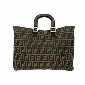 Fendi | Leather Canvas Handbag Tote Bag (Pre-Owned)
