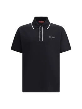 Gucci | Gucci Embroidery Piquet Polo Shirt