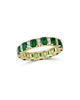 Bloomingdale's | Emerald & Diamond Ring in 14K Yellow Gold