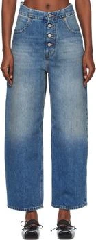 MM6 | Blue Straight-Leg Jeans