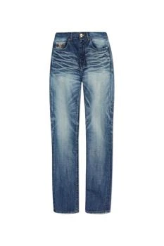 Versace | Versace Logo-Patch Straight-Leg Jeans
