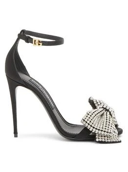 Dolce 
Gabbana | 100MM Crystal-Embellished Bow Sandals