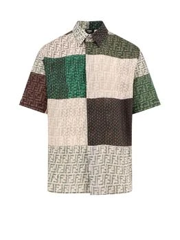 Fendi | Fendi Panelled Collared Short-Sleeve Shirt