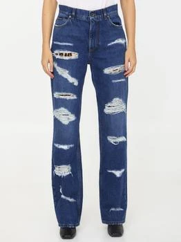 Dolce & Gabbana | Dolce & Gabbana Distressed Wide-Leg Jeans