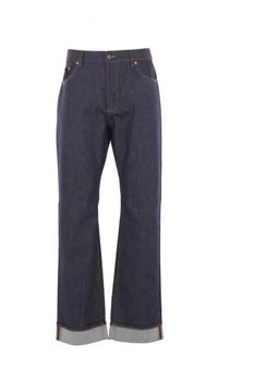 Bottega Veneta | Bottega Veneta Raw Indigo Straight-Leg Jeans