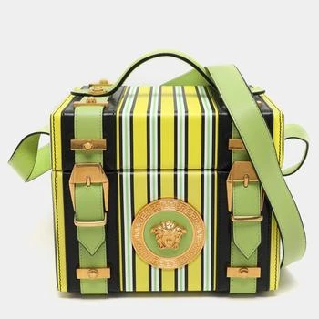Versace | Versace Multicolor Striped Leather Medusa Vanity Box