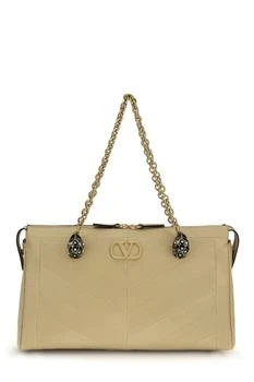 Valentino | Valentino	Panthea Chevron Patterned Shoulder Bag
