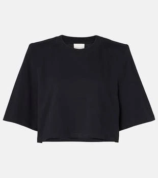 Zaely cropped cotton jersey T-shirt