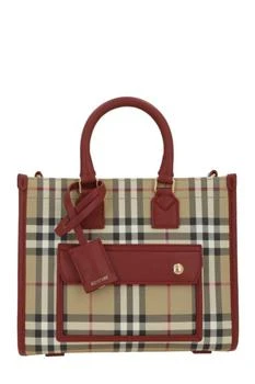 Burberry | Burberry Mini Freya Checked Tote Bag