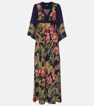 ETRO | Floral silk crêpe de chine maxi dress