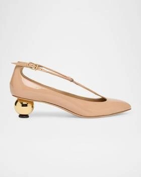 Salvatore Ferragamo | Tania Patent T-Strap Pumps