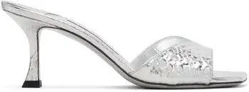 Jimmy Choo | Silver Skye 70 Heeled Sandals
