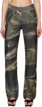 Green Golden Hour Fitted Jeans