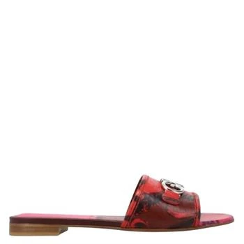 Salvatore Ferragamo | Women's Gancini Slide Sandals In Red