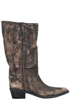 Khaite | Khaite Pointed-Toe Distressed Boots