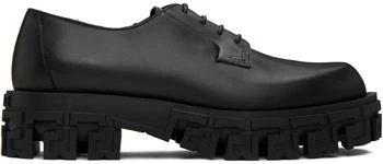 Versace | Black Greek Key Derbys