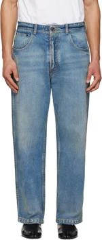 MAISON MARGIELA | Blue Straight-Leg Cropped Jeans