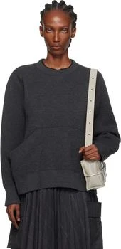 Sacai | Gray Sponge Sweatshirt