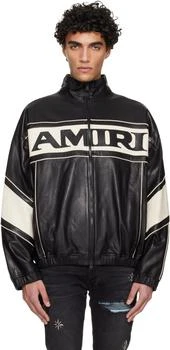 AMIRI | Black 'AMIRI' Sport Leather Jacket